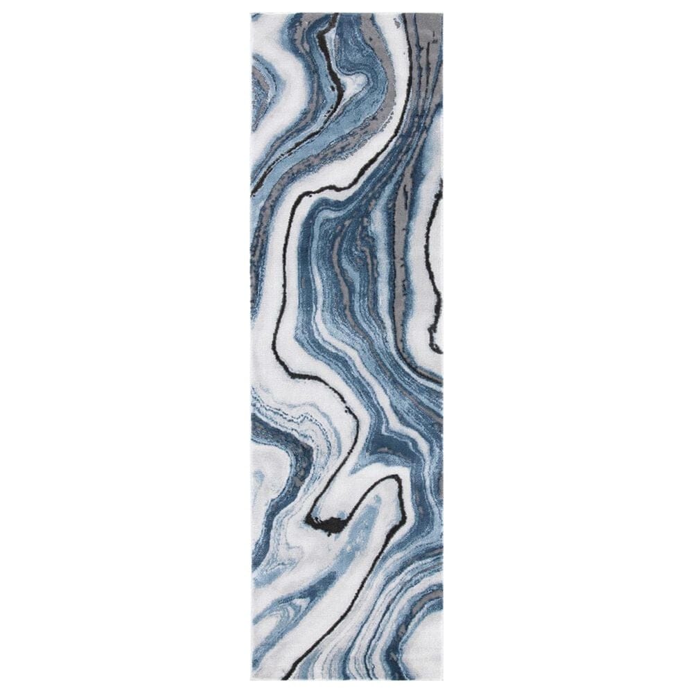 Safavieh Craft 2"3" x 12" Blue and Grey Runner, , large