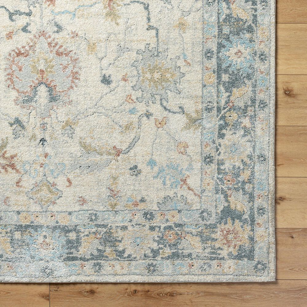 Surya Avellino 2&#39; x 2&#39;11&quot; Light Beige, Gray, Tan, Pale Blue, Deep Teal, Rose and Light Olive Area Rug, , large