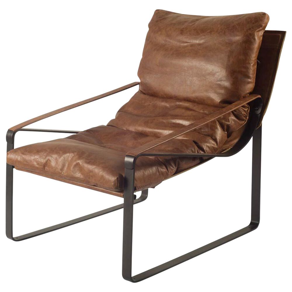 Mercana Hornet Leather Chair in Brown, , large