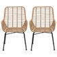 Zuo Modern Lyon Dining Chair in Natural/Black (Set of 2), , large