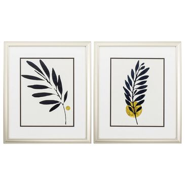 Propac Little Leaves Wall Art in Black and White (Set of 2), , large