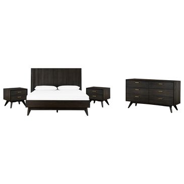 Blue River Baly 4-Piece Queen Loft Bed Set in Brushed Brown-Gray, , large