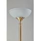 Adesso Metropolis Torchiere in Antique Brass, , large