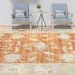 Amer Rugs Bohemian 7"9" x 9"9" Orange Beige Area Performance Rug, , large