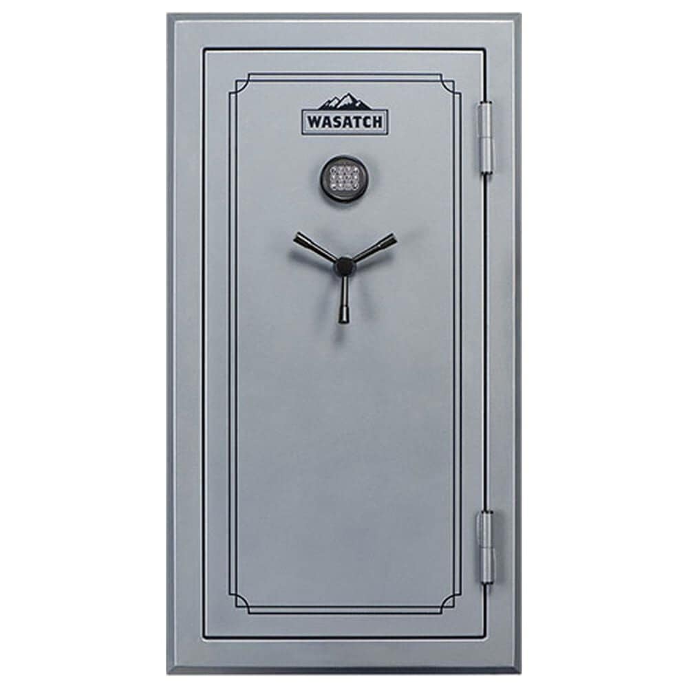 Wasatch 40-Gun Fireproof and Waterproof Safe with Electronic Lock in Gray, , large