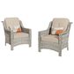 HOMLUX 5-Piece Patio Conversation Set with Two Ottomans in Beige, , large