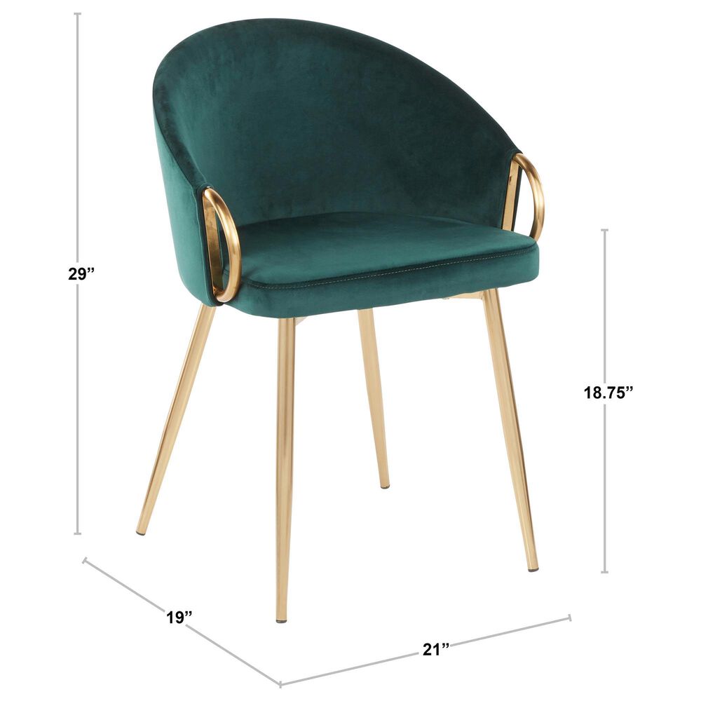 Lumisource Claire Chair in Black Velvet, , large