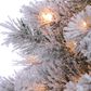 The Gerson Company 6.5" Pre-Lit Boise Pine Christmas Tree in Green, , large