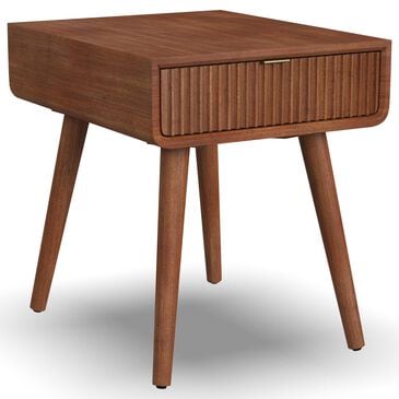 Flexsteel Ludwig 1-Drawer End Table in Walnut, , large