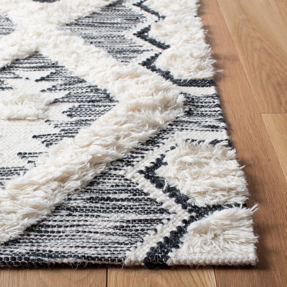 Safavieh Natura NAT684A 5&#39; x 8&#39; Ivory and Black Area Rug, , large