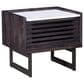Moe"s Home Collection Paloma 1-Drawer Nightstand in Charcoal Grey and White, , large