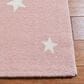 Safavieh Carousel 5"3" Square Pink and White Kids  Area Rug, , large