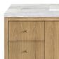 James Martin Vanities Hudson 48" Single Bathroom Vanity in Light Natural Oak with 3 cm Arctic Fall Solid Surface Top and Rectangular Sink, , large