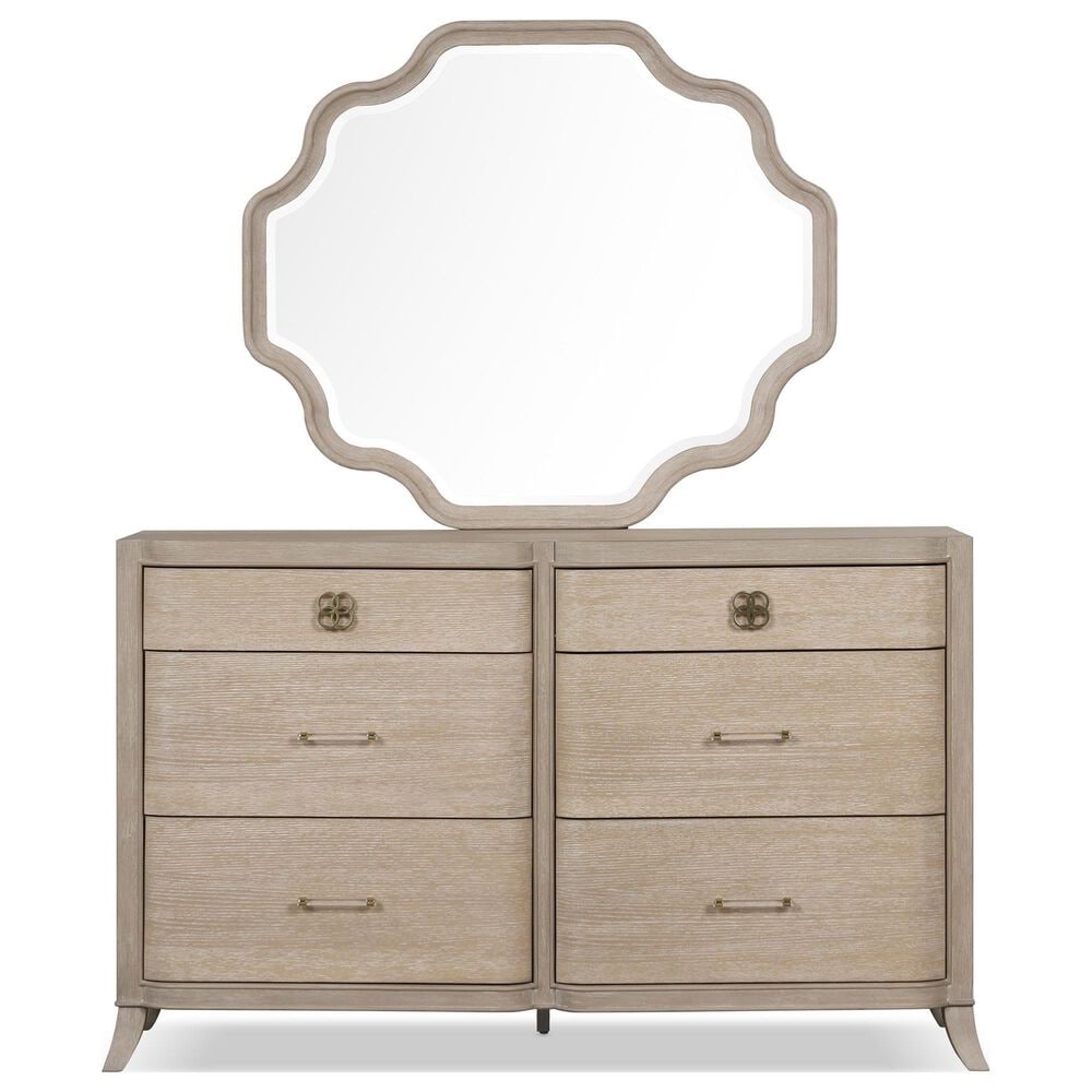 Furniture of America Candra 6-Piece Queen Bedroom Set in Natural Oak, , large