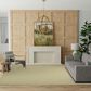 Nourison Courtyard Ivory and Green 7" x 10" Indoor/Outdoor Area Rug, , large