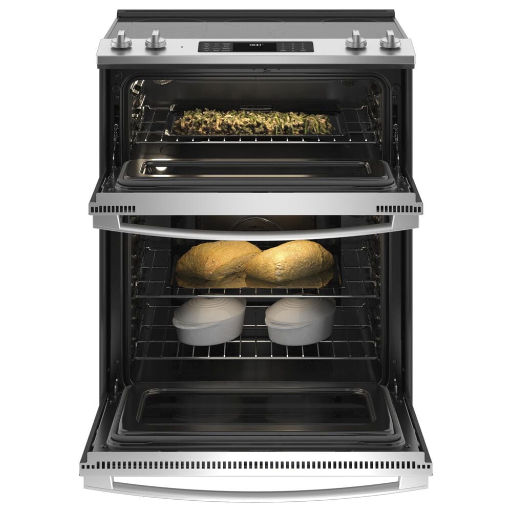 GE Appliances 30&quot; Slide-In Electric Double Oven Range with Convection in Stainless Steel, , large