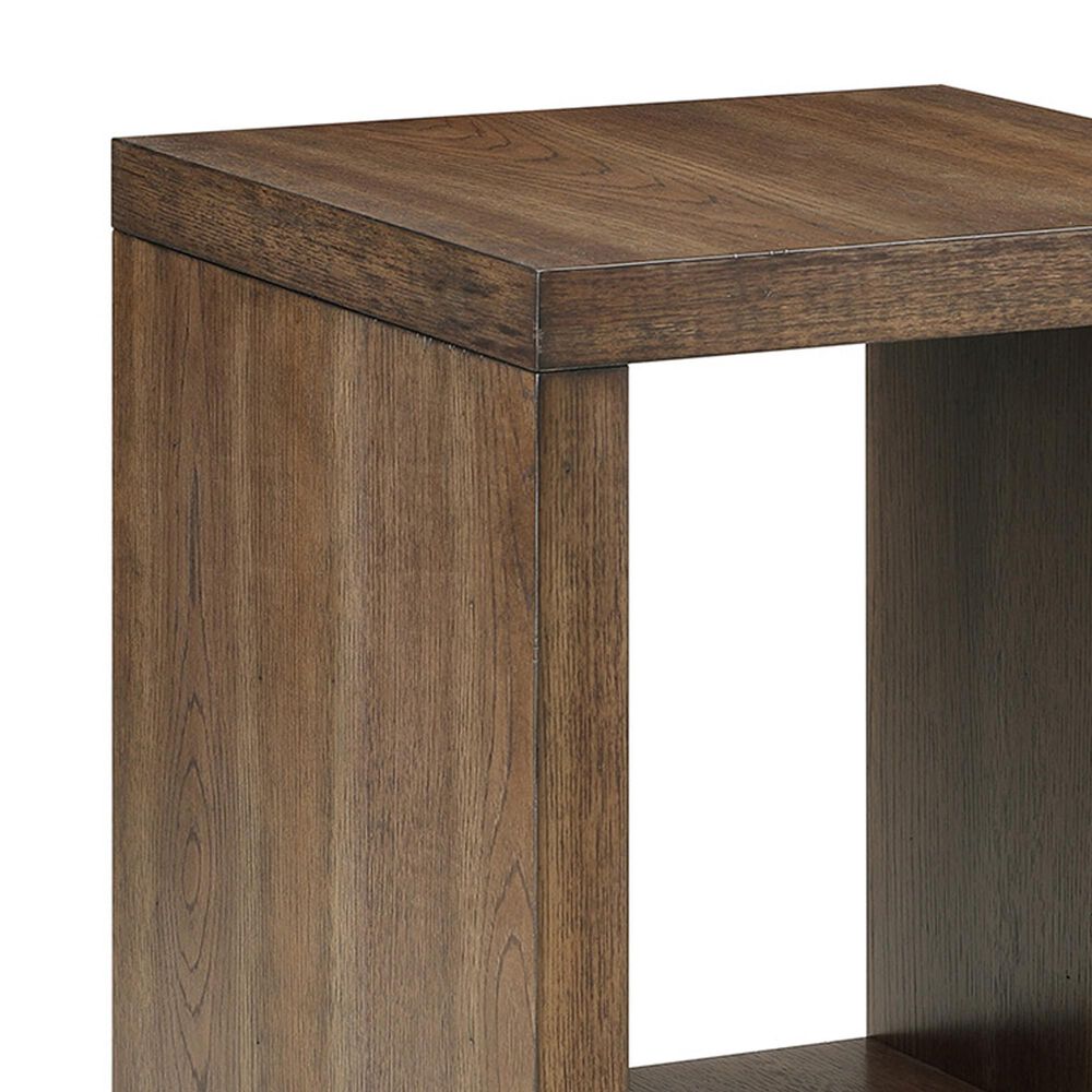 Nicolette Home Baxton Square End Table in Sienna Ridge, , large