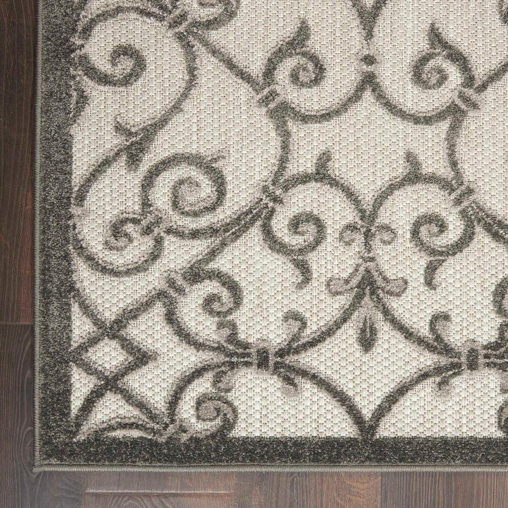 Nourison Aloha 7&#39;10&quot; x 10&#39;6&quot; Grey and Charcoal Indoor/Outdoor Area Rug, , large
