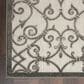 Nourison Aloha 7"10" x 10"6" Grey and Charcoal Indoor/Outdoor Area Rug, , large
