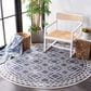 Safavieh Martha Stewart Cyprus 6"7" Round Grey and Ivory Area Rug, , large