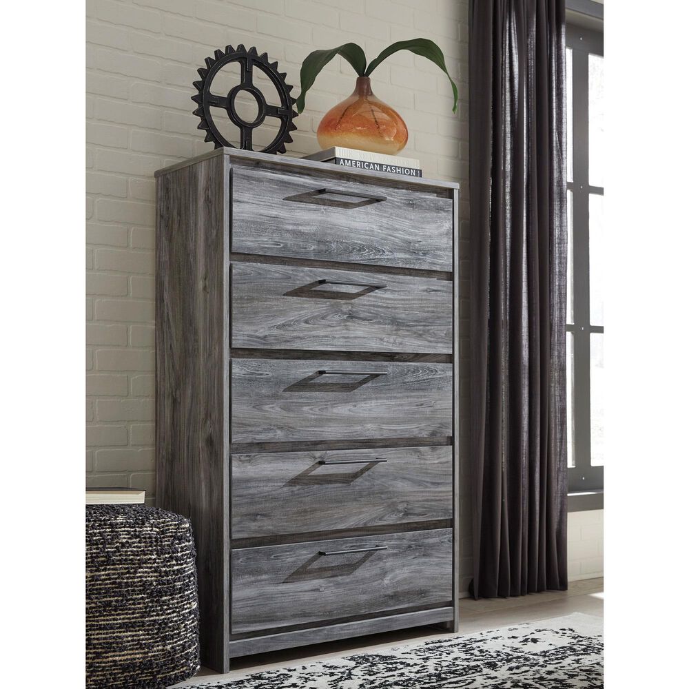 Ashley Baystorm 5-Piece King Bedroom Set in Gray, , large