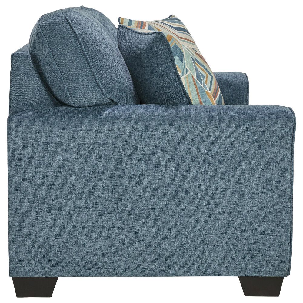Ashley Cashton Stationary Sofa and Loveseat Set in Blue, , large