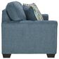 Ashley Cashton Stationary Sofa and Loveseat Set in Blue, , large