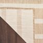 Nourison Positano POS03 Beige and Ivory 2" x 6" Indoor/Outdoor Runner, , large