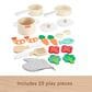 Fisher Price Wooden Kitchen Pretend with Play Pots and Pans Set in Multicolor, , large
