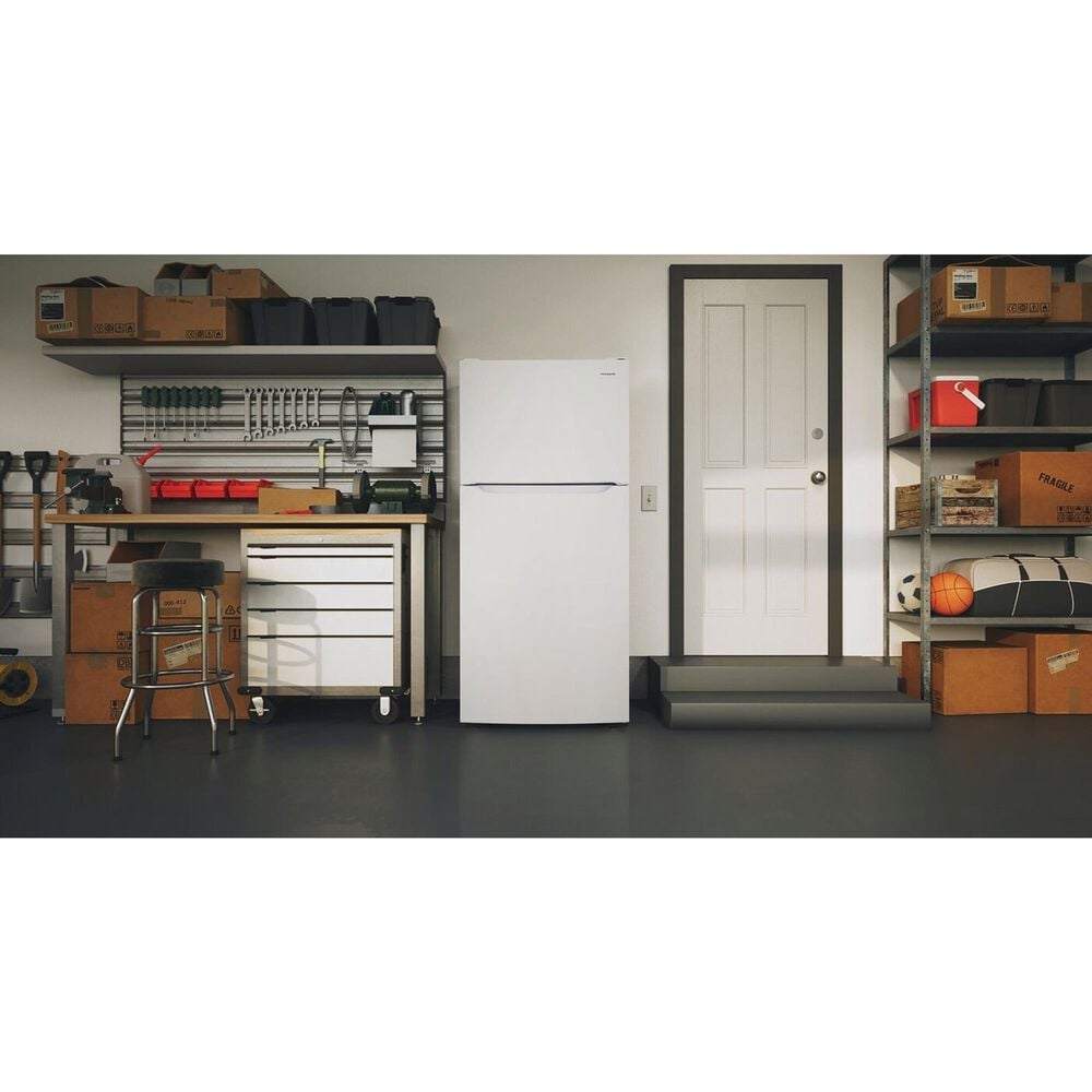 Frigidaire 18.17 Cu. Ft. Garage Ready Top Freezer Refrigerator in White, , large