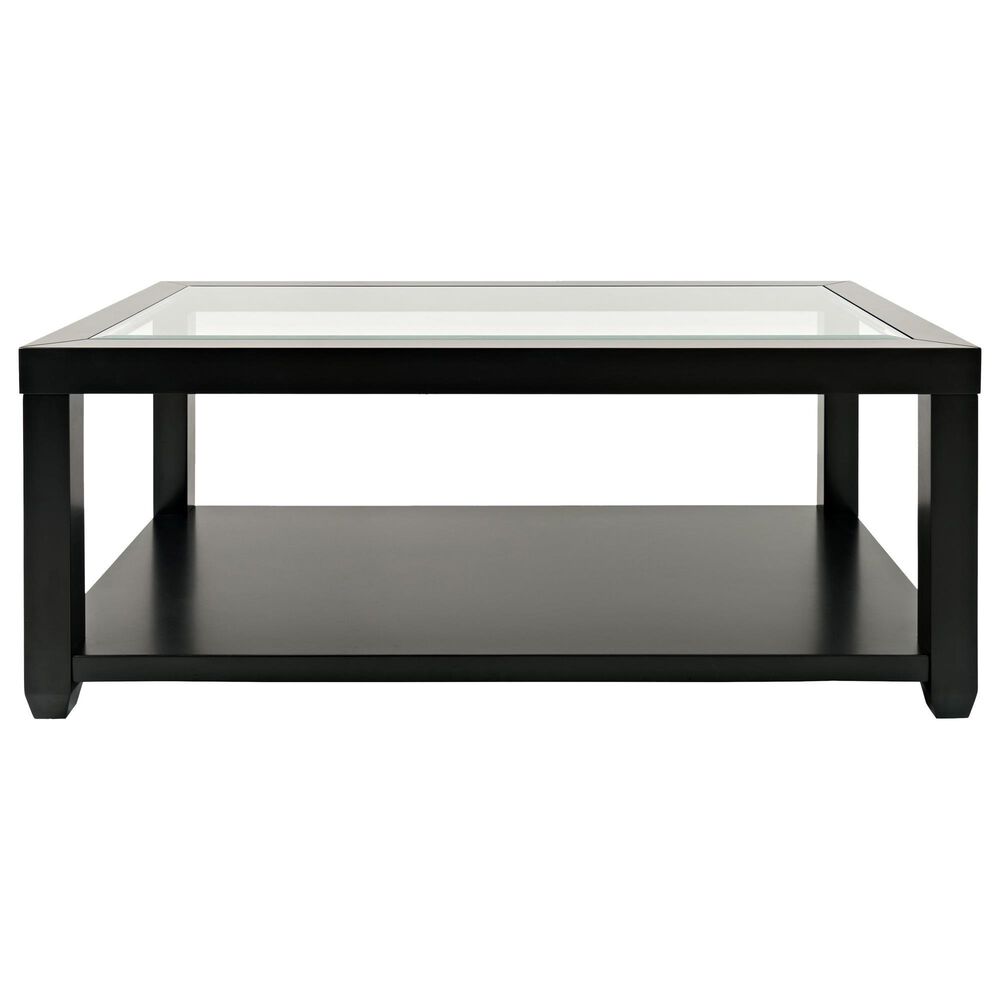 Waltham Urban Icon Rectangular Cocktail Table in Polished Black, , large