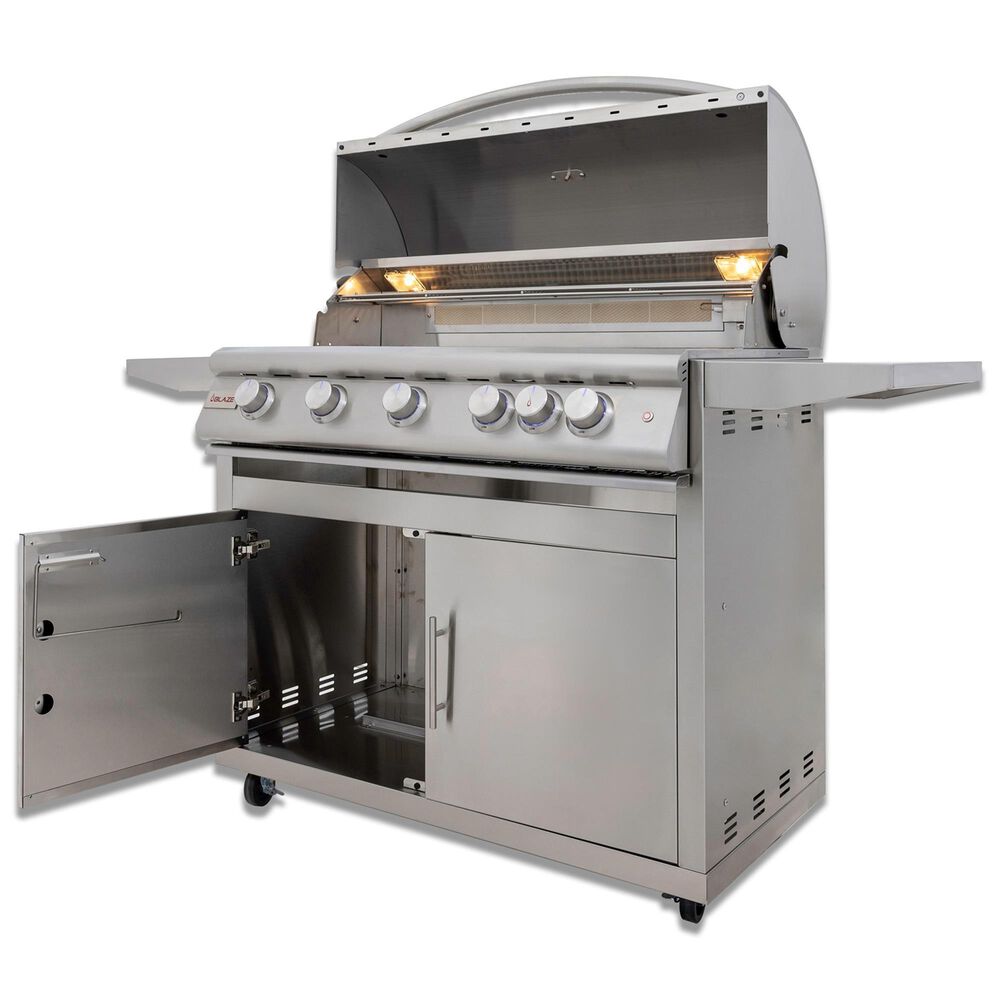 Blaze Premium LTE+ 40&quot; Propane Gas Grill with 5-Burner in Stainless Steel, , large
