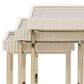 Vista Haus Lisbon 3-Piece Nesting Table Set in Silken Matte Cream, , large