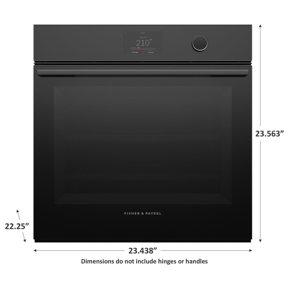 Fisher &amp; Paykel 24 Single Electric Wall Oven with 24-Function and Convection in Black, , large