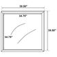Pacific Landing Dresser and Mirror in White, , large