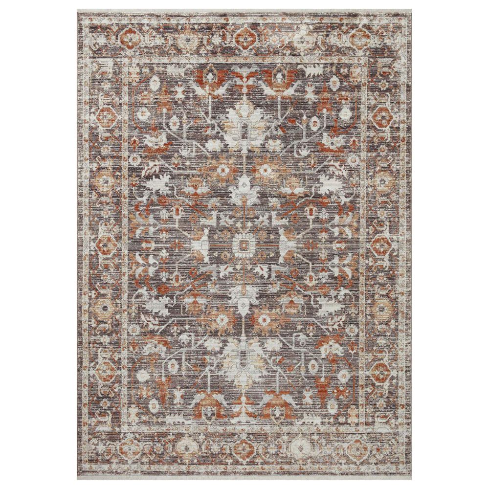 Loloi Bonney 2" x 3" Charcoal and Spice Area Rug, , large