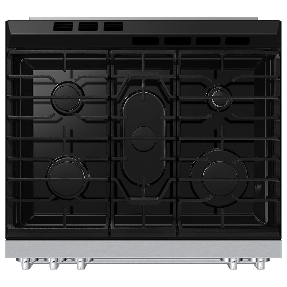 Samsung Bespoke 6.0 Cu. Ft. Smart Slide-In Gas Range with No-Preheat Air Fry Max in Stainless Steel, , large