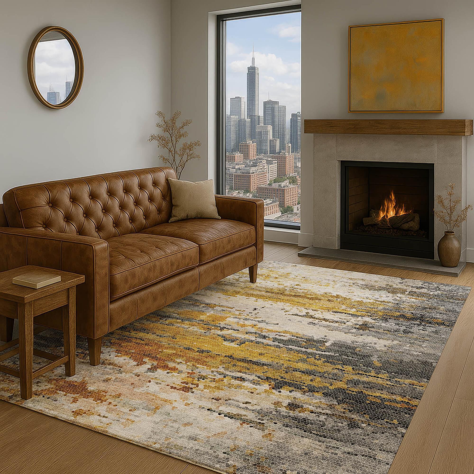 Dalyn Rug Company Lumara Graphite 6'6