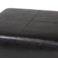 Baxton Studio Square Ottoman Footstool in Black, , large
