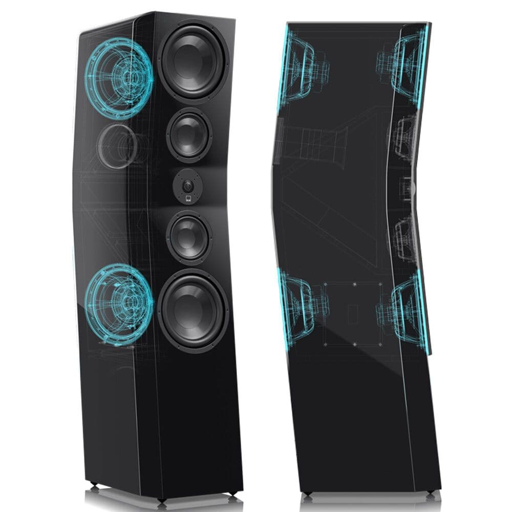 SVS Ultra Evolution Titan Floor Standing Speaker in Piano Gloss Black, , large