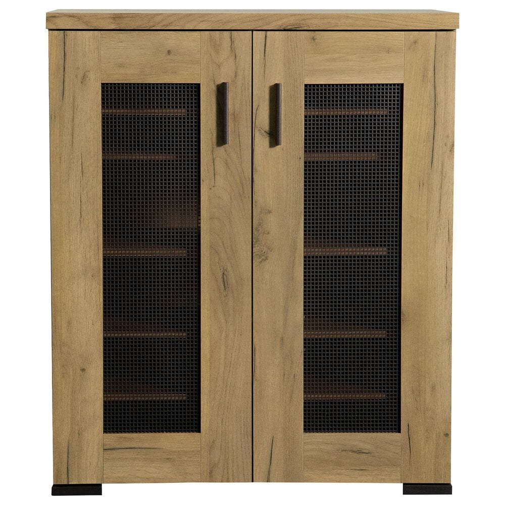 Coaster Bristol 6-Shelf Shoe Cabinet in Golden Oak, , large