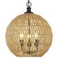Golden Lighting Florence 3-Light Pendant in Matte Black, , large