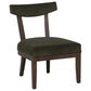 Linon Home Decor Ballard Side Chair with Green Cushion in Warm Maple Truffle, , large