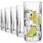 Godinger Silver Parallels Highball Glass in Clear (Set of 6), , large