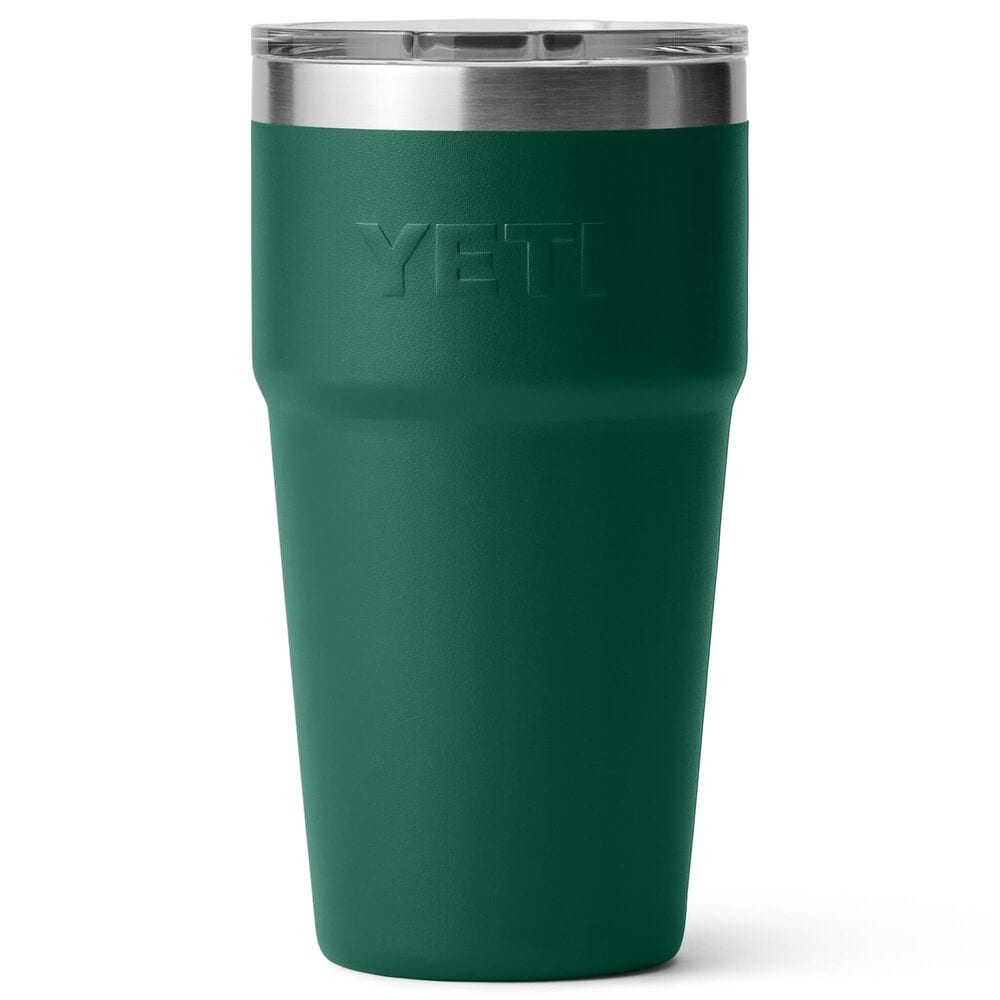 YETI Rambler 20 Oz Stackable Cup with MagSlider Lid in Black Forest Green, , large