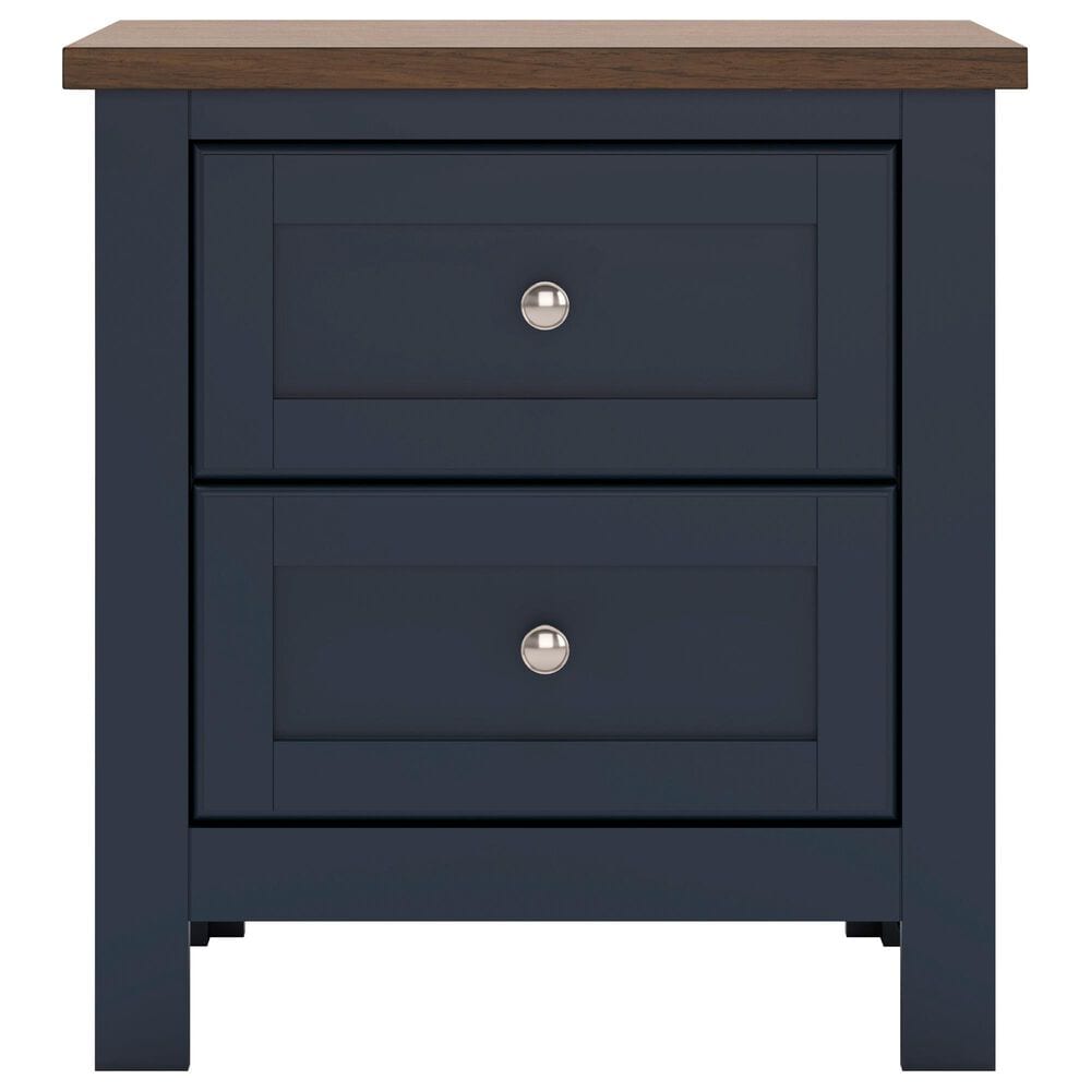 Ashley Landocken 5-Piece Queen Bedroom Set in Brown and Blue, , large