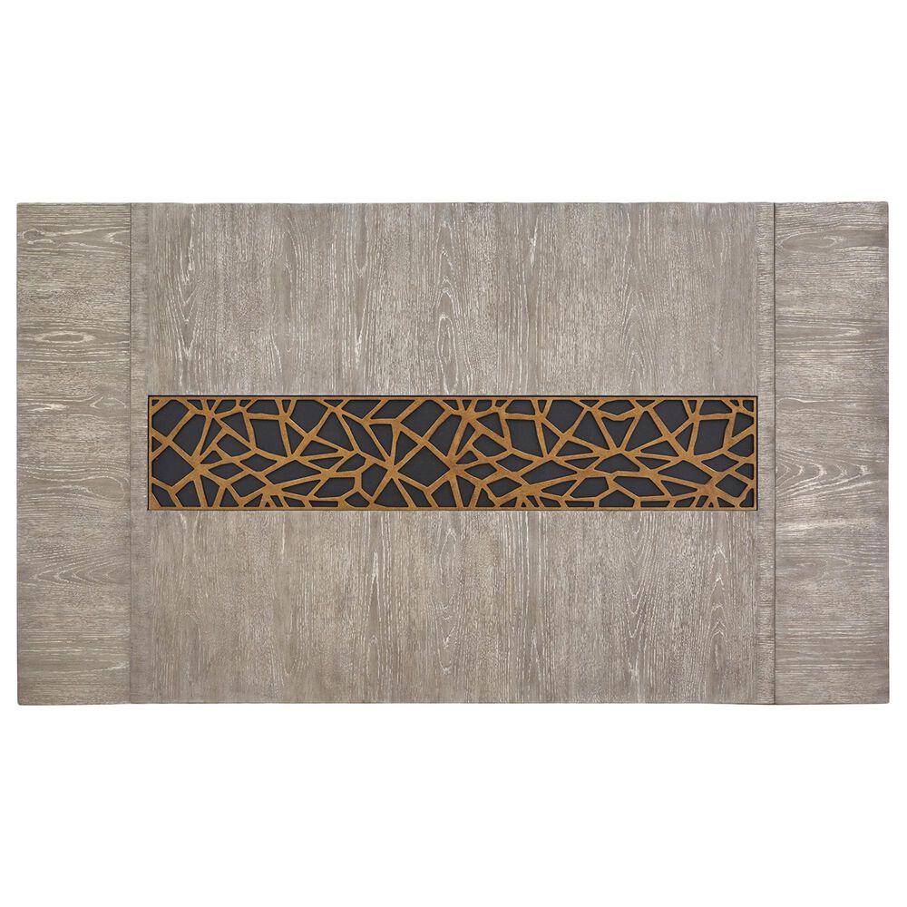 Nicolette Home Ryker Rectangular Dining Table in Black, Grey, and Aged Brass, , large
