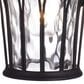 Vaxcel Abigail 1-Light Outdoor Motion Sensor Wall Sconce in Textured Black, , large