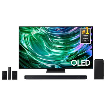 Samsung 77" 4K OLED w/Soundbar Sys, , large