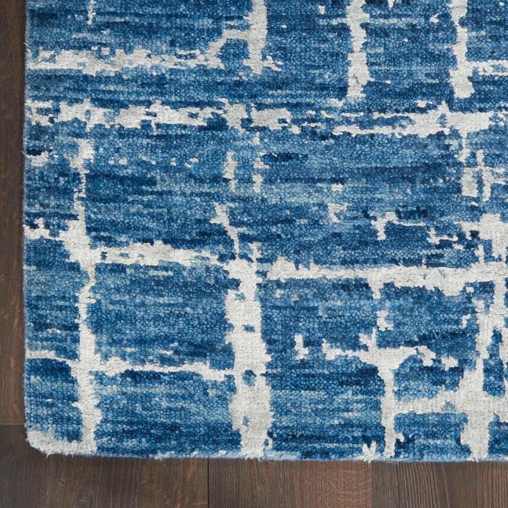 Nourison Luna 8&#39;6&quot; x 11&#39;6&quot; Blue and Silver Area Rug, , large